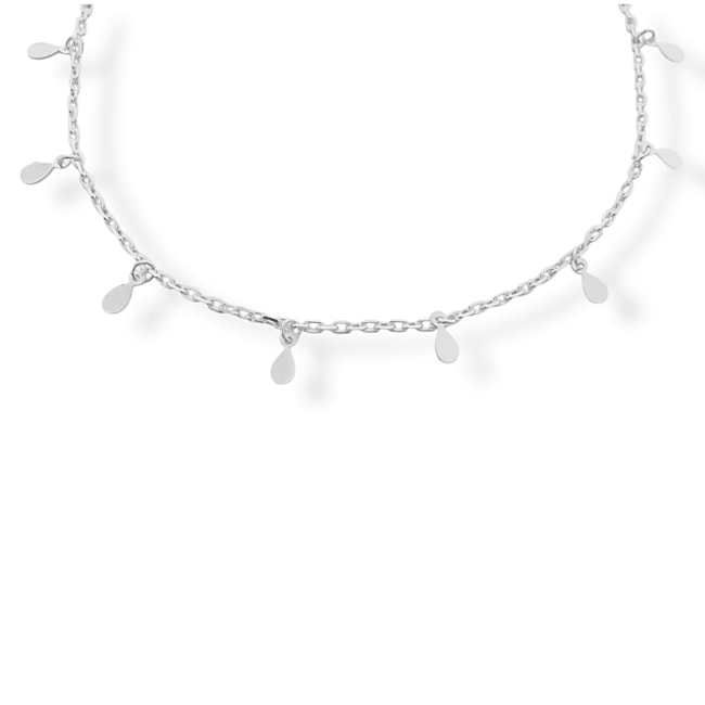 Tornozeleira com Pingentes de Gota Pequeno - 24cm 