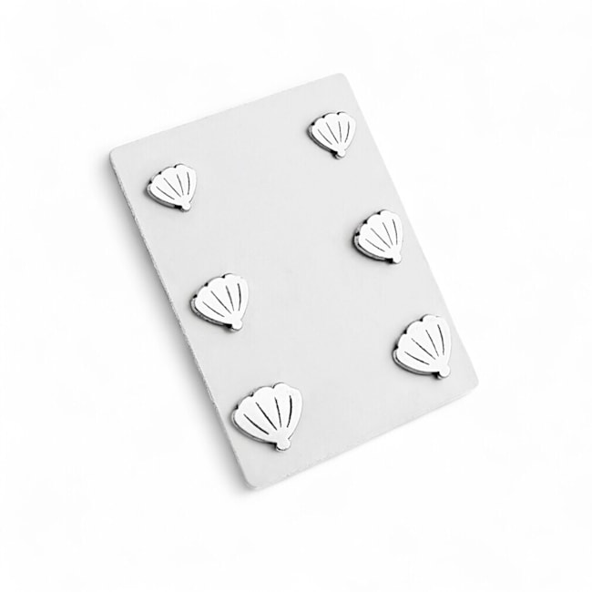 Trio de Brincos de Concha