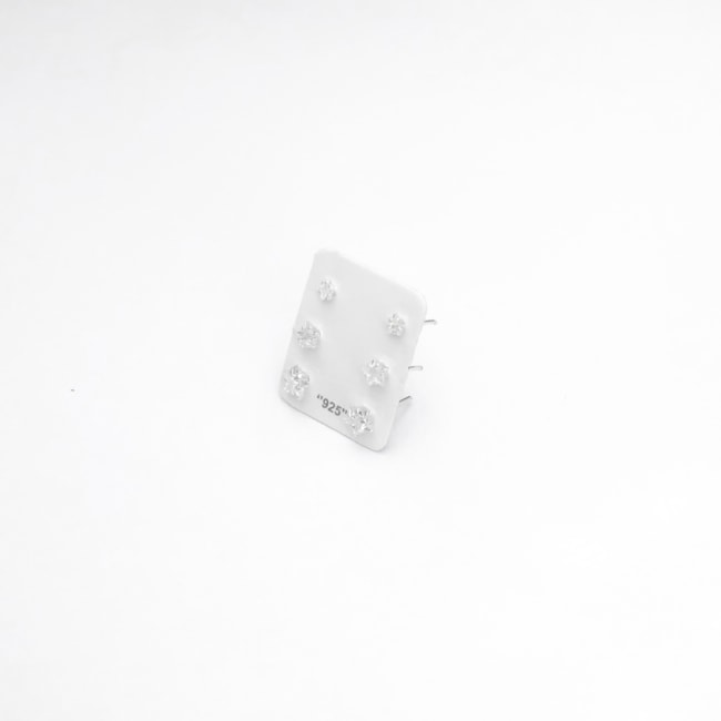 Trio de Zircônia de Estrela - 3MM, 4MM E 5MM
